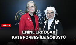 Emine Erdoğan Uluslararası Kızılay ve Kızılhaç Federasyonu Başkanı Forbes ile görüştü