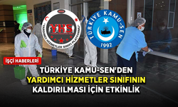 Türkiye Kamu-Sen'den yardımcı hizmetler sınıfının kaldırılması için etkinlik