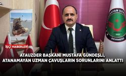 ATAUZDER Başkanı Mustafa Gündeşli, atanamayan uzman çavuşların sorunlarını anlattı