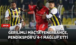 Gerilimli maçta Fenerbahçe, Pendikspor'u 4-1 mağlup etti