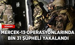 Mercek-13 operasyonlarında bin 31 şüpheli yakalandı