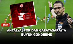 Antalyaspor'dan Galatasaray'a büyük gönderme