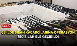 68 ilde silah kaçakçılarına operasyon: 750 silah ele geçirildi