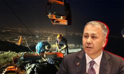Bakan Yerlikaya'dan teleferik kazasına ilişkin açıklama: Asılı kalan 112 kişi kurtarıldı