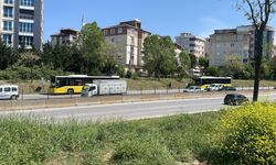 Kartal'da arızalanan İETT otobüsü yolda kaldı