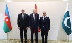 Cumhurbaşkanı Erdoğan, Aliyev ve Şerif arasında üçlü toplantı