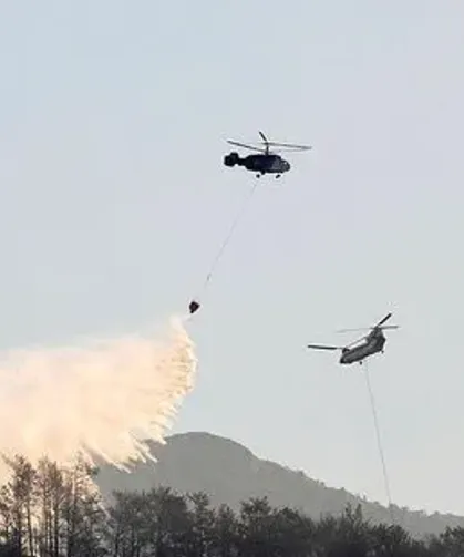 Antalya'da orman yangını tatbikatı gerçekleştirildi