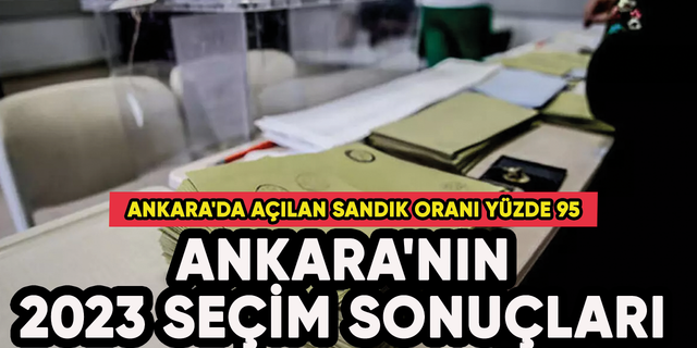 Ankara'nın 2023 seçim sonuçları