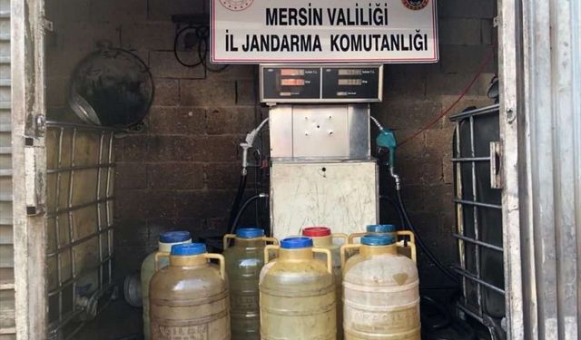 Mersin'de usulsüz satılan 33 bin 200 litre akaryakıt ele geçirildi