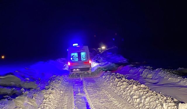 ARDAHAN - Kar nedeniyle ulaşılamayan 3 hastanın yardımına ekipler ulaştı