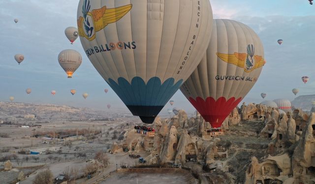 Kapadokya'yı şubatta 83 bin 432 turist gezdi