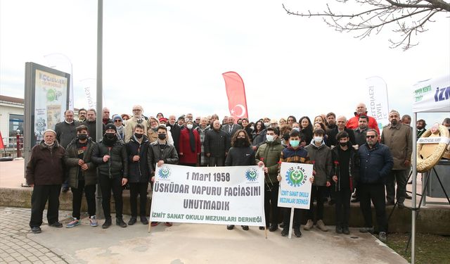 KOCAELİ - "Üsküdar Vapuru" faciasında hayatını kaybedenler anıldı