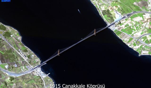MSB, 1915 Çanakkale Köprüsü'nün uydu fotoğraflarını paylaştı