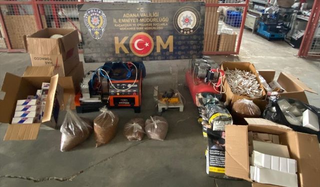 Adana'da sahte içki ve kaçak ürün operasyonunda 10 zanlı yakalandı