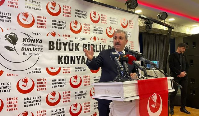 BBP Genel Başkanı Destici, partisinin Konya'daki iftar programında konuştu: