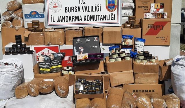 Bursa'da kaçak sigara operasyonunda bir şüpheli gözaltına alındı