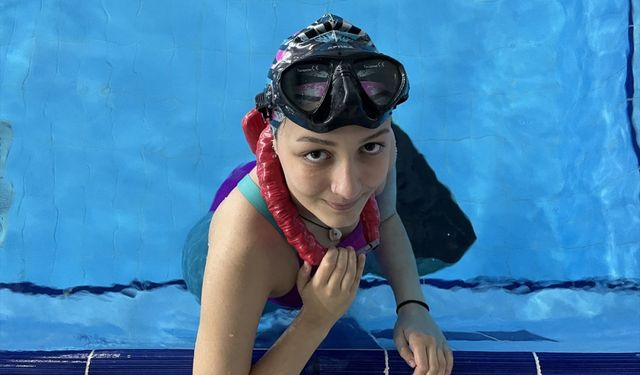 İki Türkiye rekoru bulunan Fidan, Dünya Şampiyonası'nda su altından rekorla çıkmak istiyor