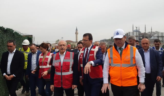 İSTANBUL - Kılıçdaroğlu, İBB'nin Fatih'te yürüttüğü projeleri inceledi