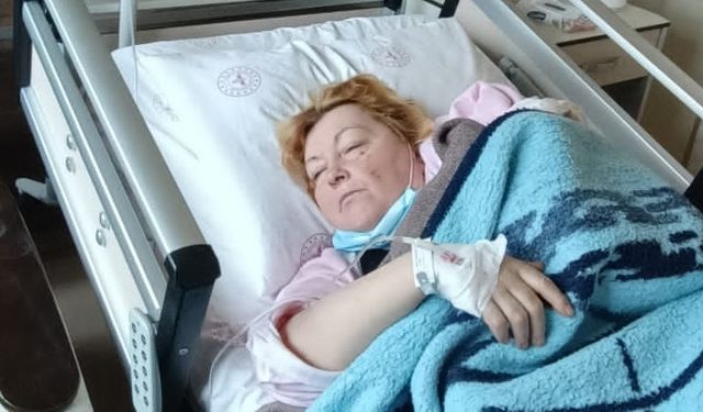 Kırılan kolu savaş nedeniyle tedavi edilemeyen Ukraynalı kadın Çorum'da sağlığına kavuştu