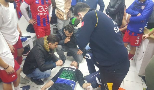 Zonguldak'ta amatör maçta çıkan kavgada 2 futbolcu yaralandı