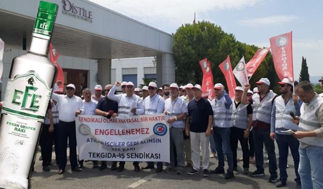 Efe Rakı'da sendikalaşmaya geçit yok! 24 işçiyi attılar!