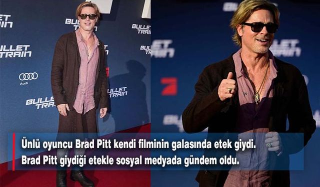Etek giyen Brad Pitt alay konusu oldu!