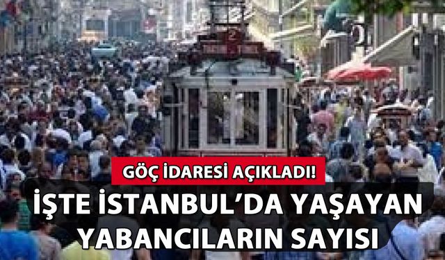 İstanbul'da yaşayan yabancıların sayısı açıklandı!