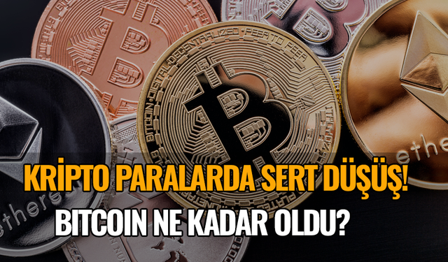 Kripto paralarda sert düşüş! Bitcoin ne kadar oldu?