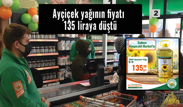 Tarım Kredi marketlerinde yeni indirim kampanyası! Ayçiçek yağının fiyatı 135 liraya düştü