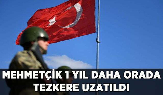 Türk askeri 1 yıl daha orada: Tezkere Meclis'te uzatıldı