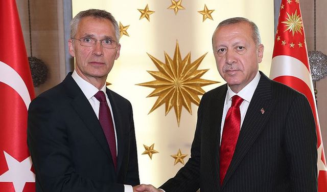 Erdoğan Stoltenberg'i kabul etti