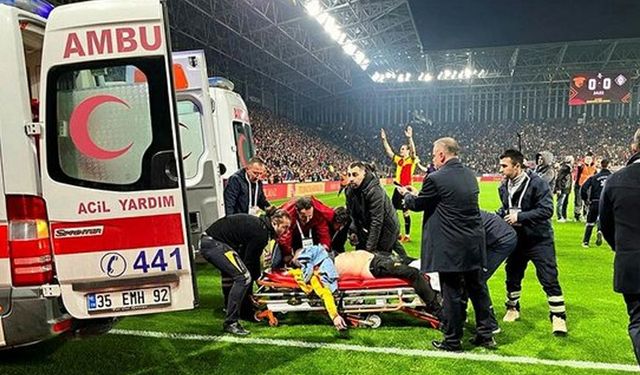 Göztepe-Altay maçına erteleme: Kaleciye direkle saldırdı!
