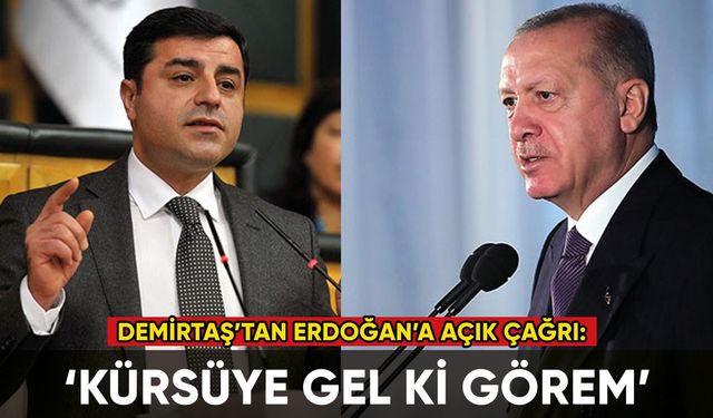 Selahattin Demirtaş'tan Erdoğan'a çağrı: 'Kürsüye gel ki görem'