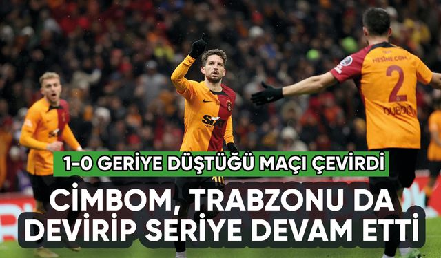 Galatasaray, Trabzonspor'u da devirip seriye devam etti