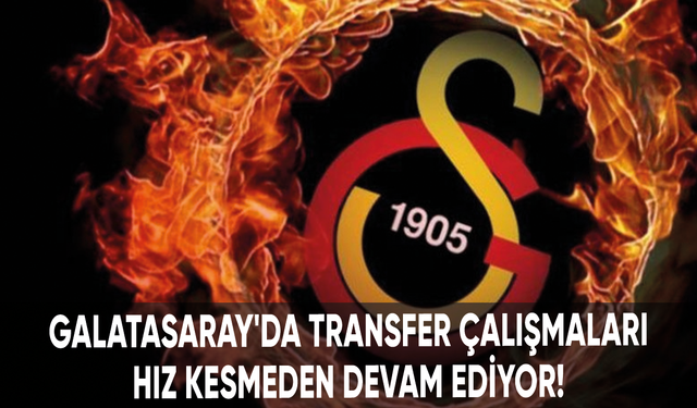 Galatasaray'da son gelişmeler... Transfer çalışmaları hız kesmeden devam ediyor!