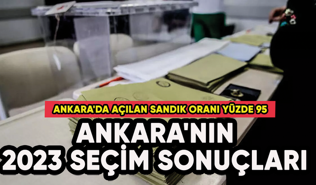 Ankara'nın 2023 seçim sonuçları