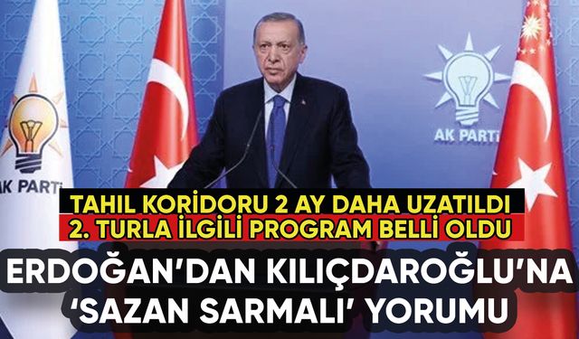 Erdoğan'dan Kılıçdaroğlu'na 'sazan sarmalı' yorumu