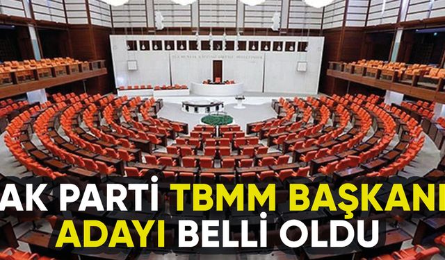 AK Parti'nin TBMM Başkanı adayı belli oldu
