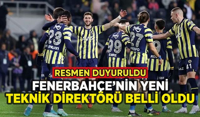 Fenerbahçe'de teknik direktör resmen belli oldu