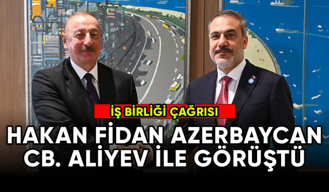 Dışişleri Bakanı Fidan, Azerbaycan Cumhurbaşkanı Aliyev ile görüştü