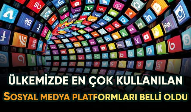 Türkiye'de en çok kullanılan sosyal medya plartfomları belli oldu