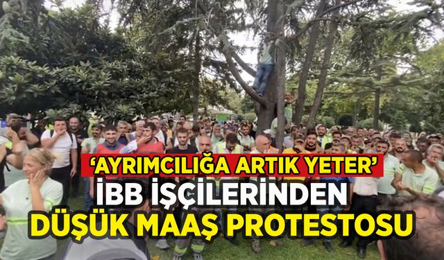 İBB işçilerinden düşük maaş protestosu: 'Ayrımcılığa artık yeter'
