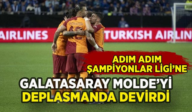 Galatasaray Molde'yi deplasmanda devirip Şampiyonlar Ligi'ne göz kırptı
