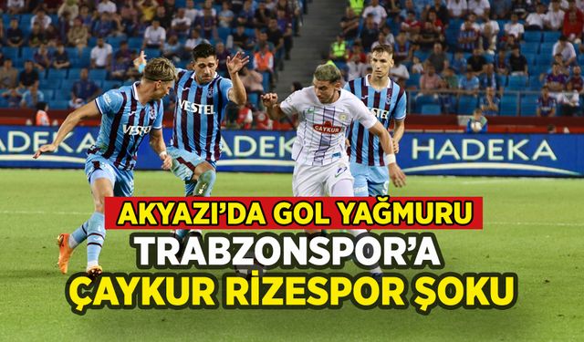 Trabzonspor Çaykur Rizespor'a evinde boyun eğdi