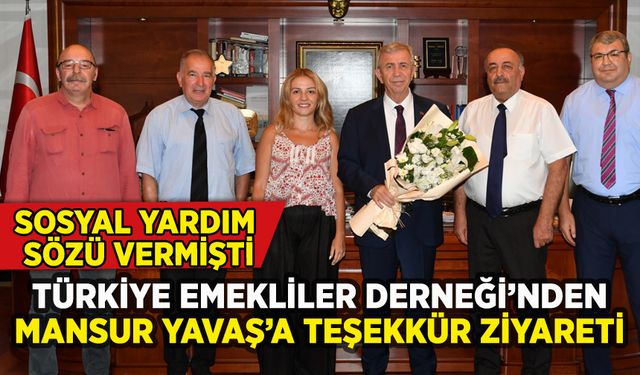 Türkiye Emekliler Derneği'nden Mansur Yavaş'a teşekkür ziyareti