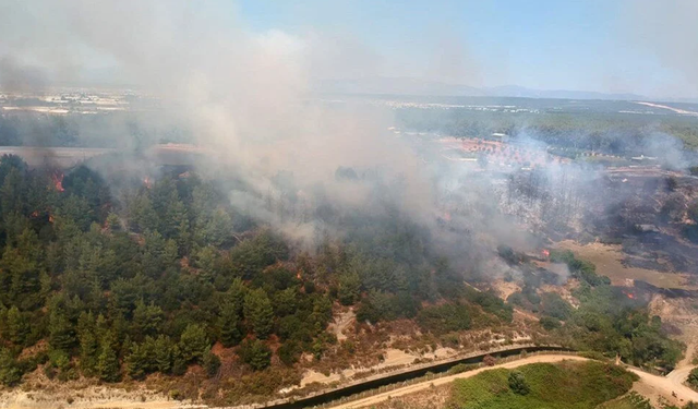 Antalya'nın Kaş ve Manavgat ilçesinde orman yangını çıktı