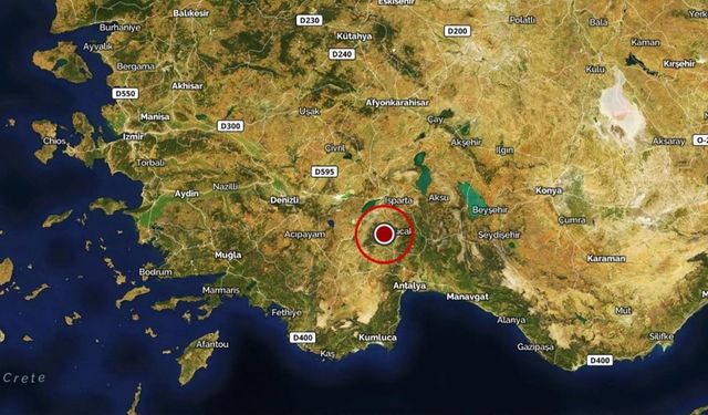 Burdur'da deprem oldu!