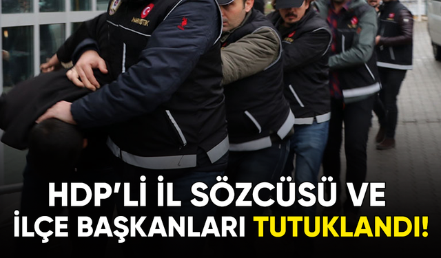 HDP İl sözcüsü ve ilçe başkanları dahil 20 kişi tutuklandı