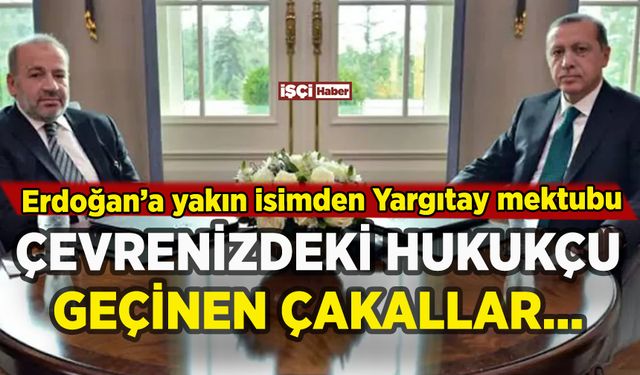Prof. Özgenç'ten Erdoğan'a Yargıtay mektubu: Çevrenizdeki hukukçu geçinen çakallar yüzünden...