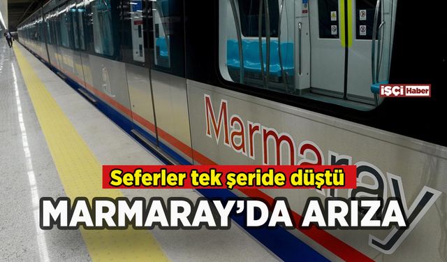 Marmaray'da arıza: Seferler tek şeride düştü